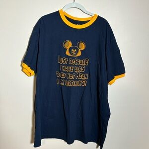 Disney parks bought- Mickey Mouse ringer T-shirt. Men’s XXL